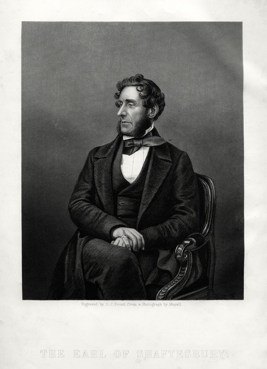 Anthony Ashley Cooper, 7. Earl of Shaftesbury, englischer Philanthrop, um 1880 von Daniel John Pound