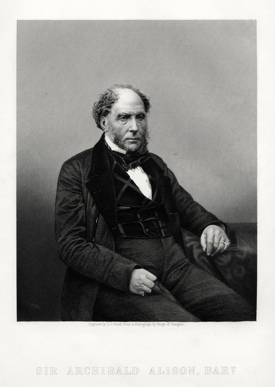 Archibald Alison, schottischer didaktischer und philosophischer Schriftsteller, ca. 1880 von Daniel John Pound