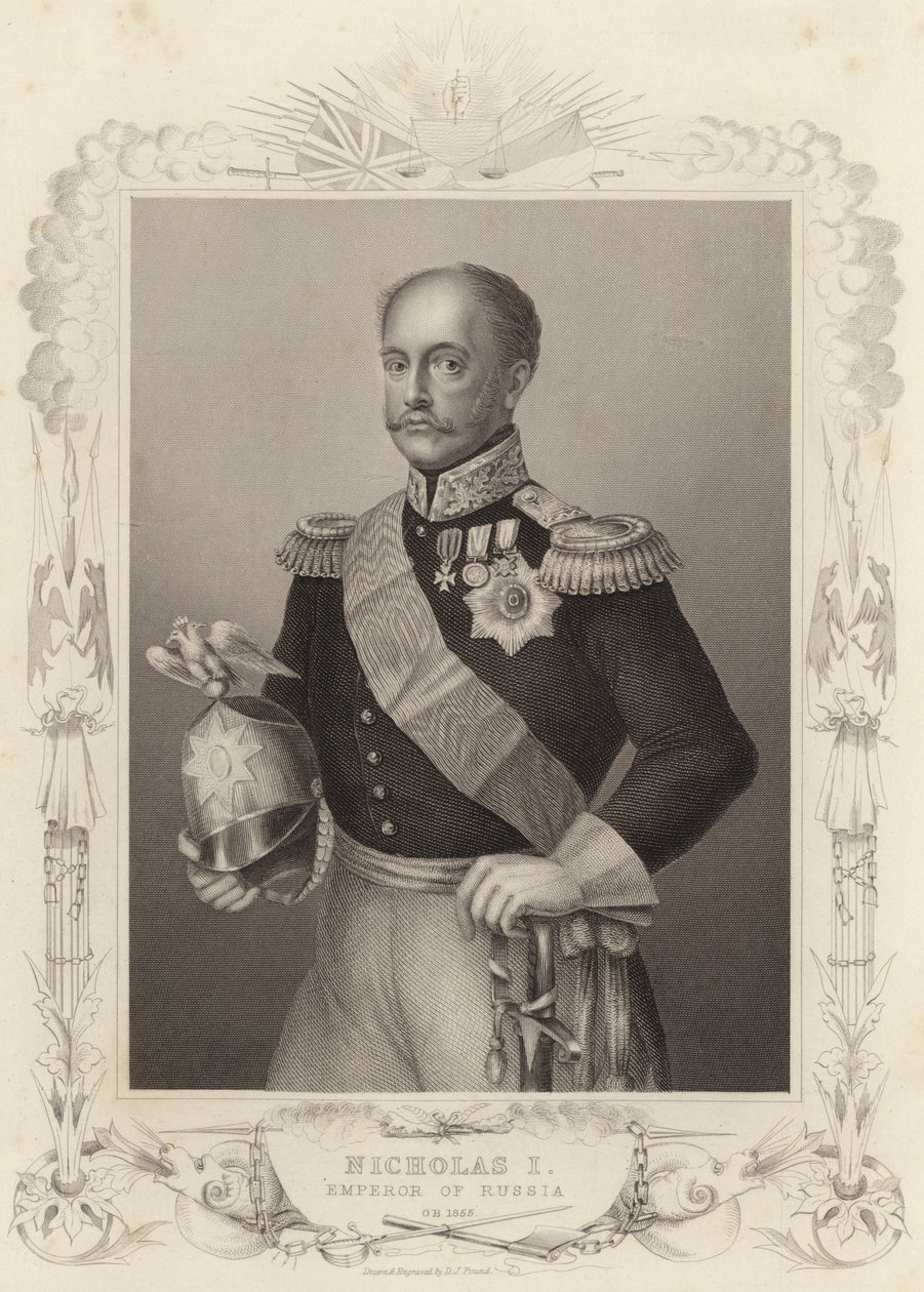 Zar Nikolaus I., Kaiser von Russland (Gravur) von Daniel John. Pound