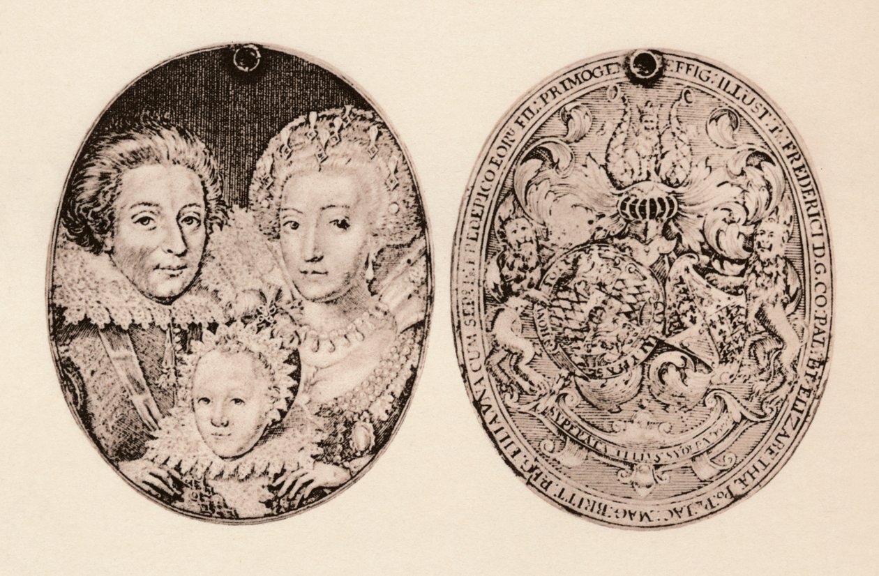 Friedrich von Böhmen, Elizabeth Stuart und ihr Sohn, Friedrich Heinrich, 1621, 1904 von Daniel Mytens