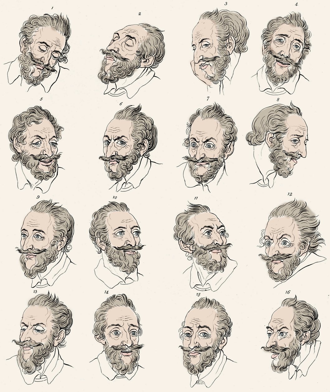 König Heinrich IV. von Frankreich (1553-1610) in „Essays über Physiognomie, entworfen zur Förderung der Kenntnis und Liebe der Menschheit“ von John Caspar Lavater - Gravur nach Daniel Chodowiecki von Daniel Nikolaus (after) Chodowiecki