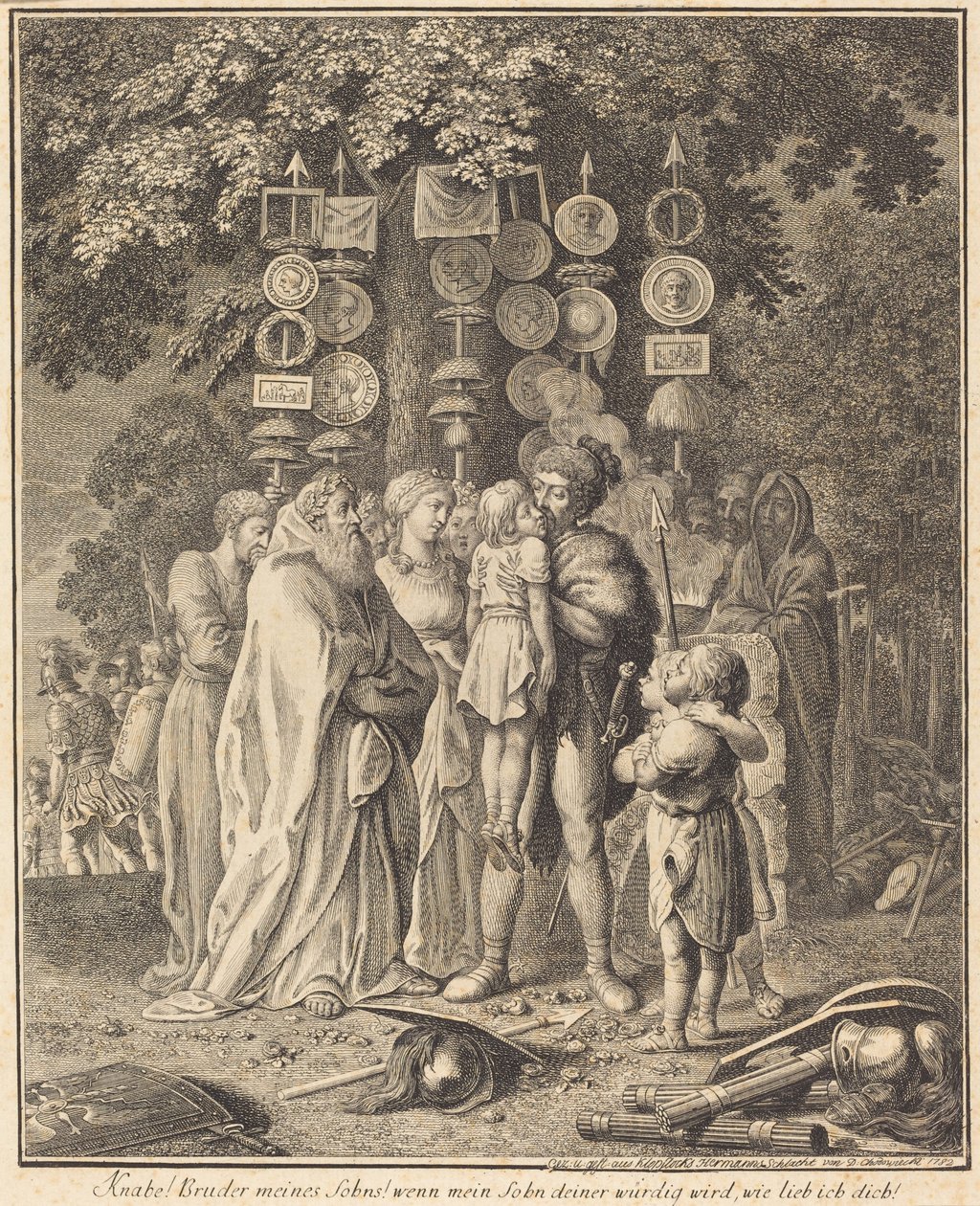 Alte Germanen von Daniel Nikolaus Chodowiecki