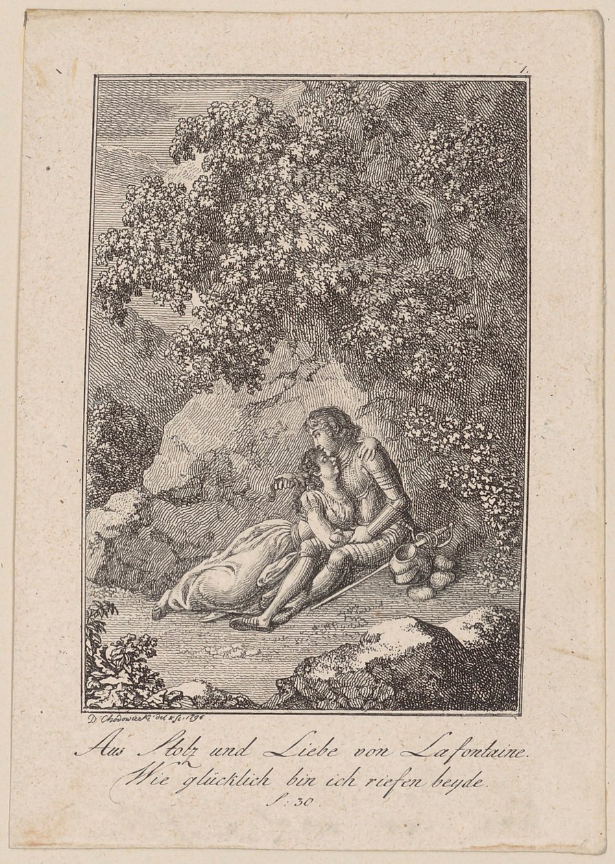 Aus Stolz und Liebe von Lafontaine von Daniel Nikolaus Chodowiecki