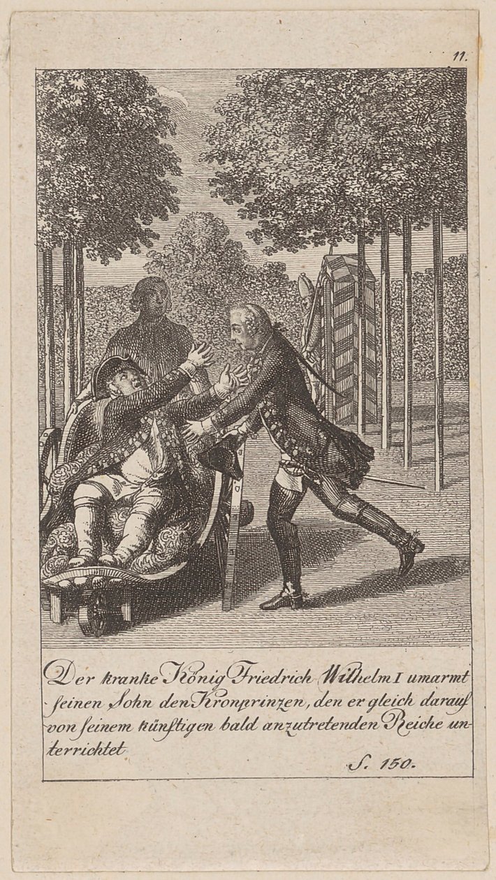 Blatt 11 der Folge "Brandenburgische Geschichte" von Daniel Nikolaus Chodowiecki