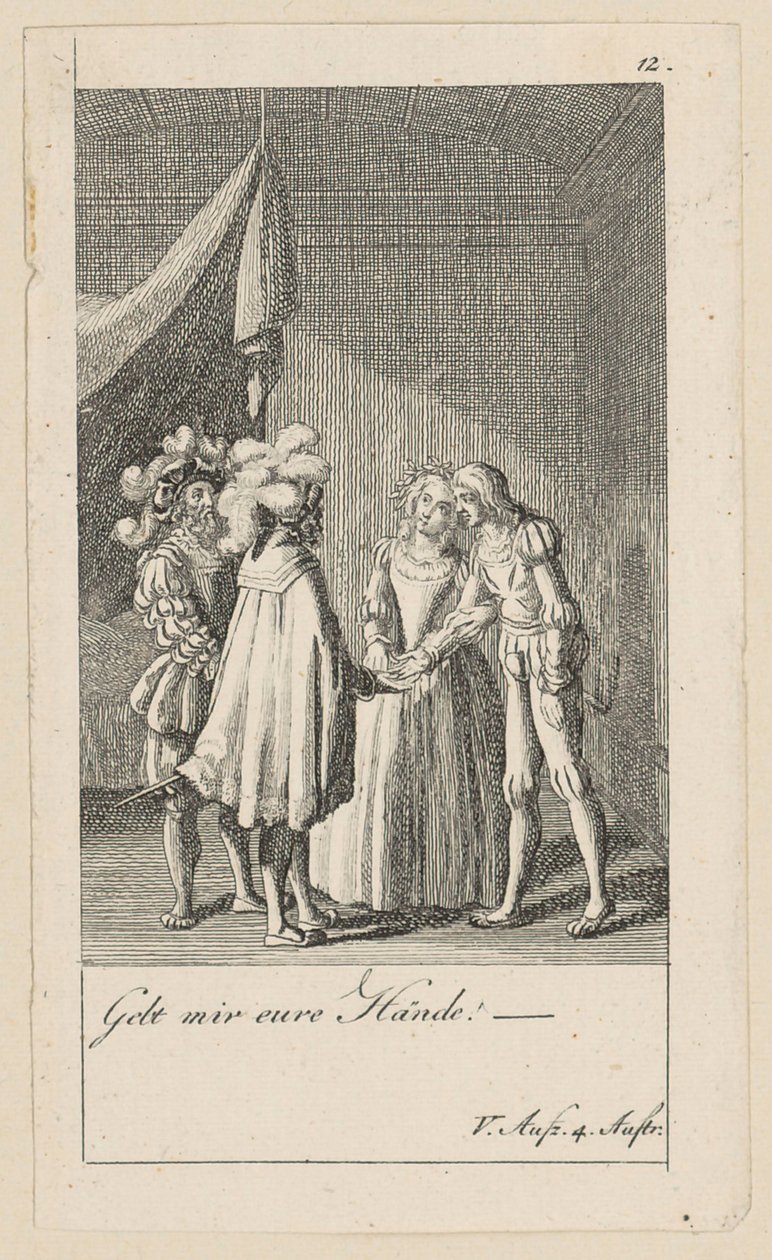 Blatt 12 zu Shakespeares „Sturm“ von Daniel Nikolaus Chodowiecki