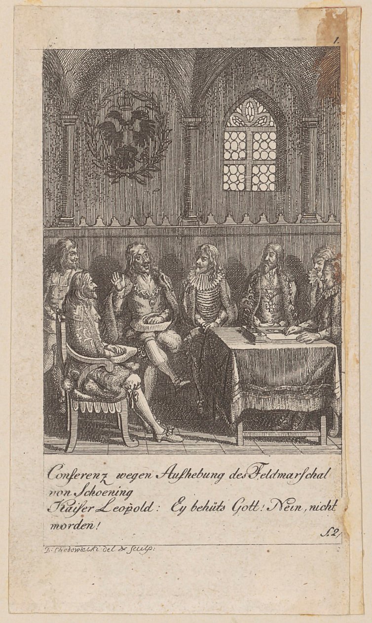 Blatt 1 der Folge "Brandenburgische Geschichte" von Daniel Nikolaus Chodowiecki