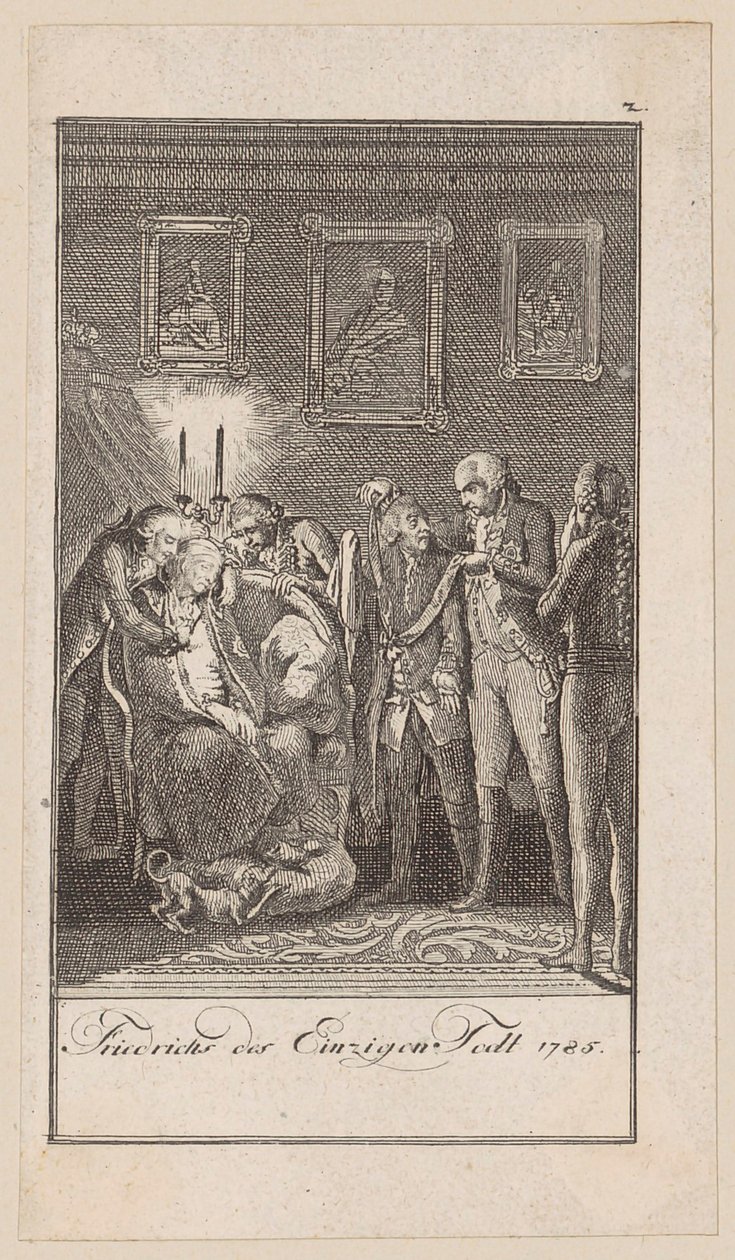 Blatt 2 der „Darstellungen aus der neuen Geschichte“ von Daniel Nikolaus Chodowiecki