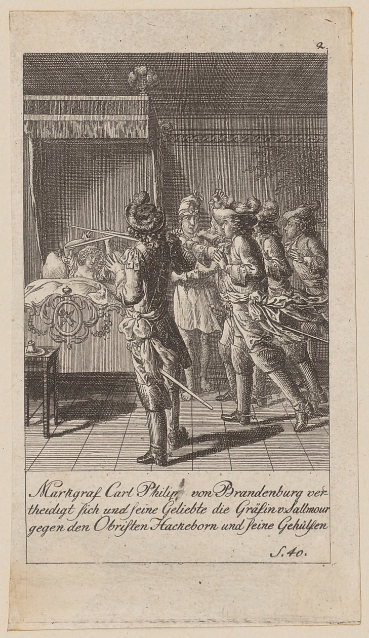Blatt 2 der Folge „Brandenburgische Geschichte“ von Daniel Nikolaus Chodowiecki