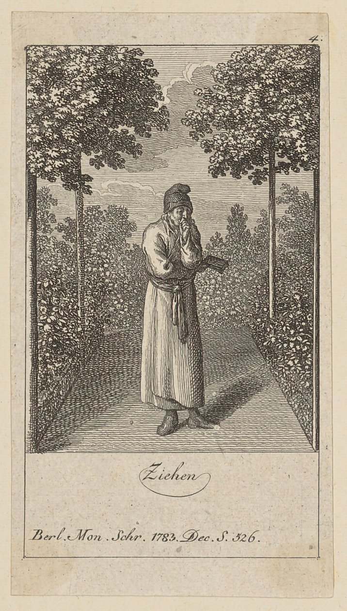 Blatt 4 der Folge „Modetorheiten“ von Daniel Nikolaus Chodowiecki