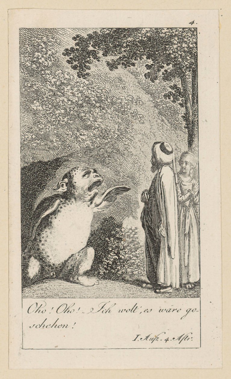 Blatt 4 zu Shakespeares „Sturm“ von Daniel Nikolaus Chodowiecki
