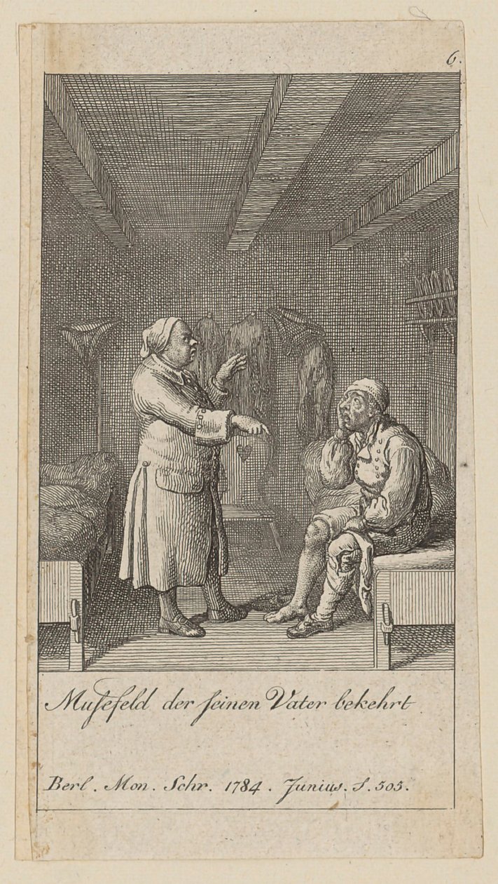 Blatt 6 der Folge „Modetorheiten“ von Daniel Nikolaus Chodowiecki