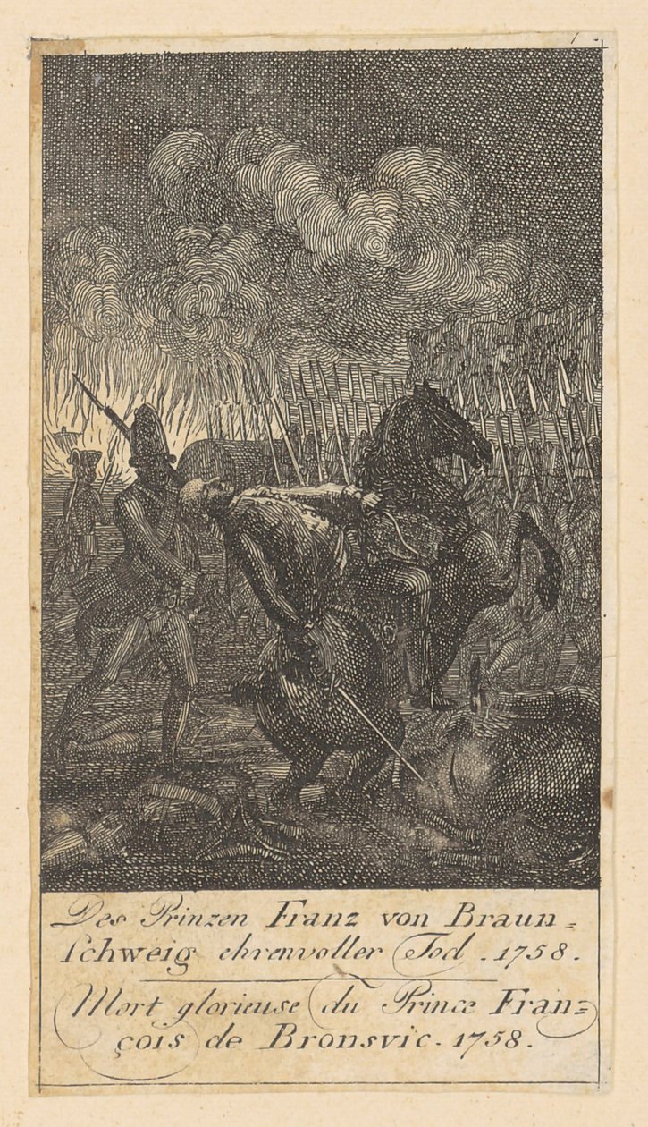Blatt 7 der „Brandenburgischen Kriegsszenen“ von Daniel Nikolaus Chodowiecki
