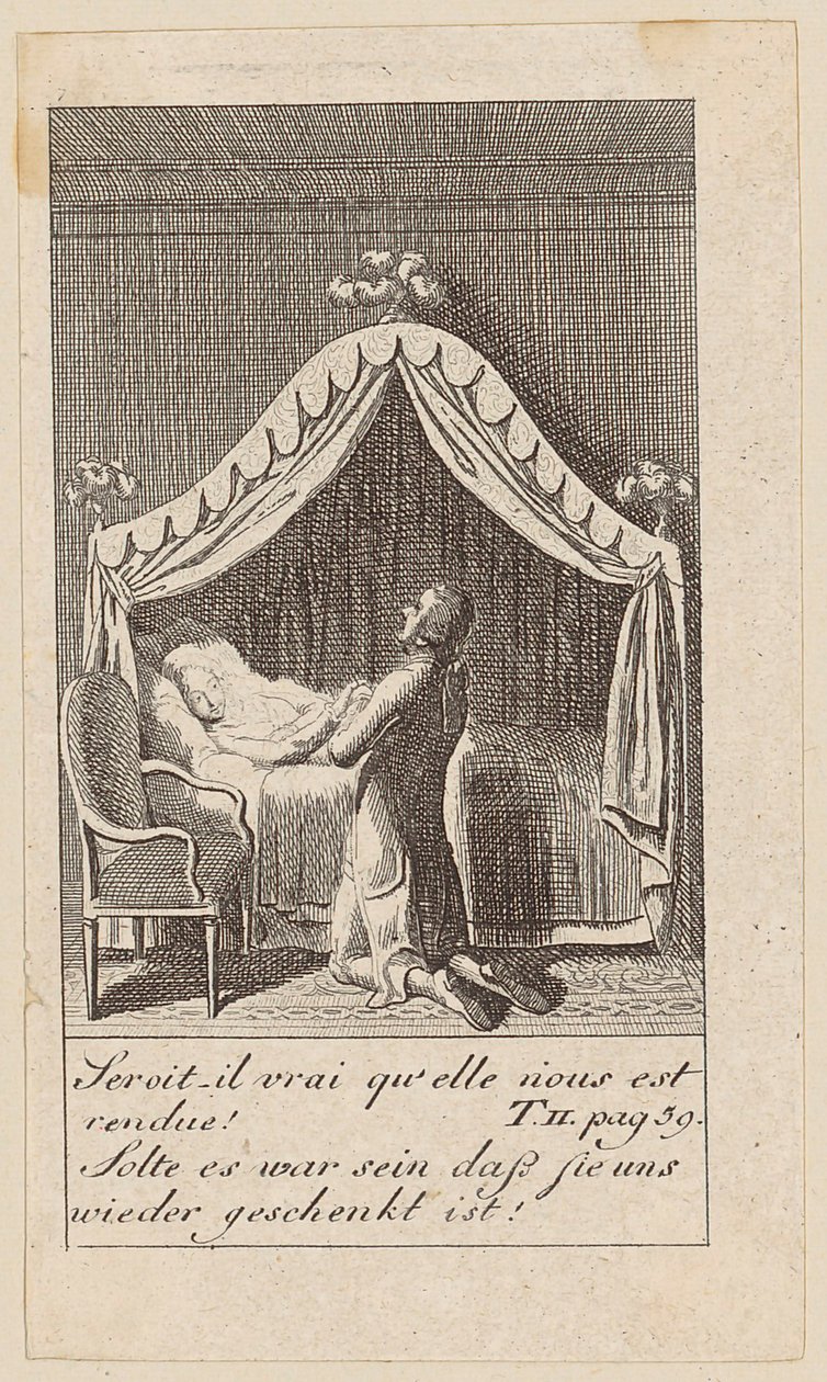 Blatt 7 zu „Karoline von Lichtfield“ von Daniel Nikolaus Chodowiecki