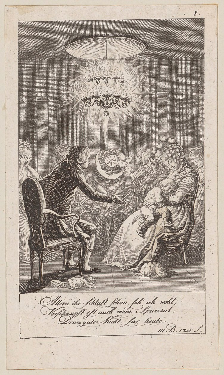 Blatt 8 zu Blumauers „Aeneide“ von Daniel Nikolaus Chodowiecki