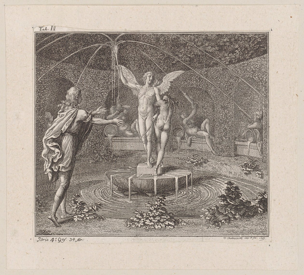 Blatt zu Wielands "Idris" von Daniel Nikolaus Chodowiecki