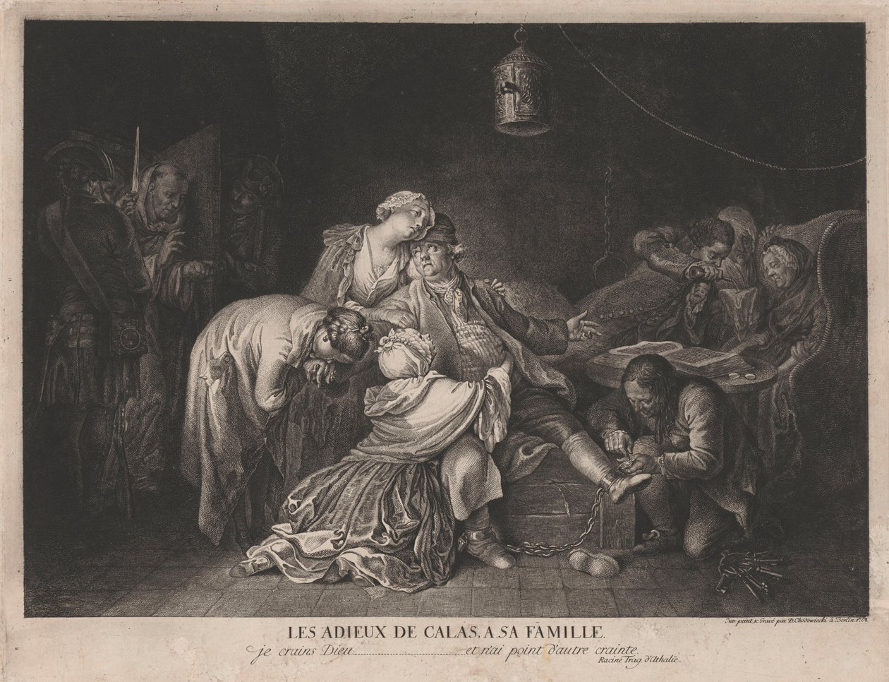 Der Abschied Calas von seiner Familie von Daniel Nikolaus Chodowiecki