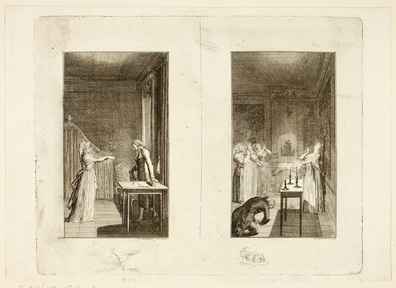 Illustration zu Samuel Richardsons Clarissa von Daniel Nikolaus Chodowiecki