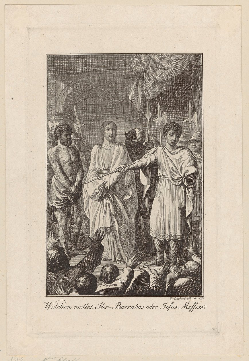 Jesus und Barrabas vor Pilatus von Daniel Nikolaus Chodowiecki