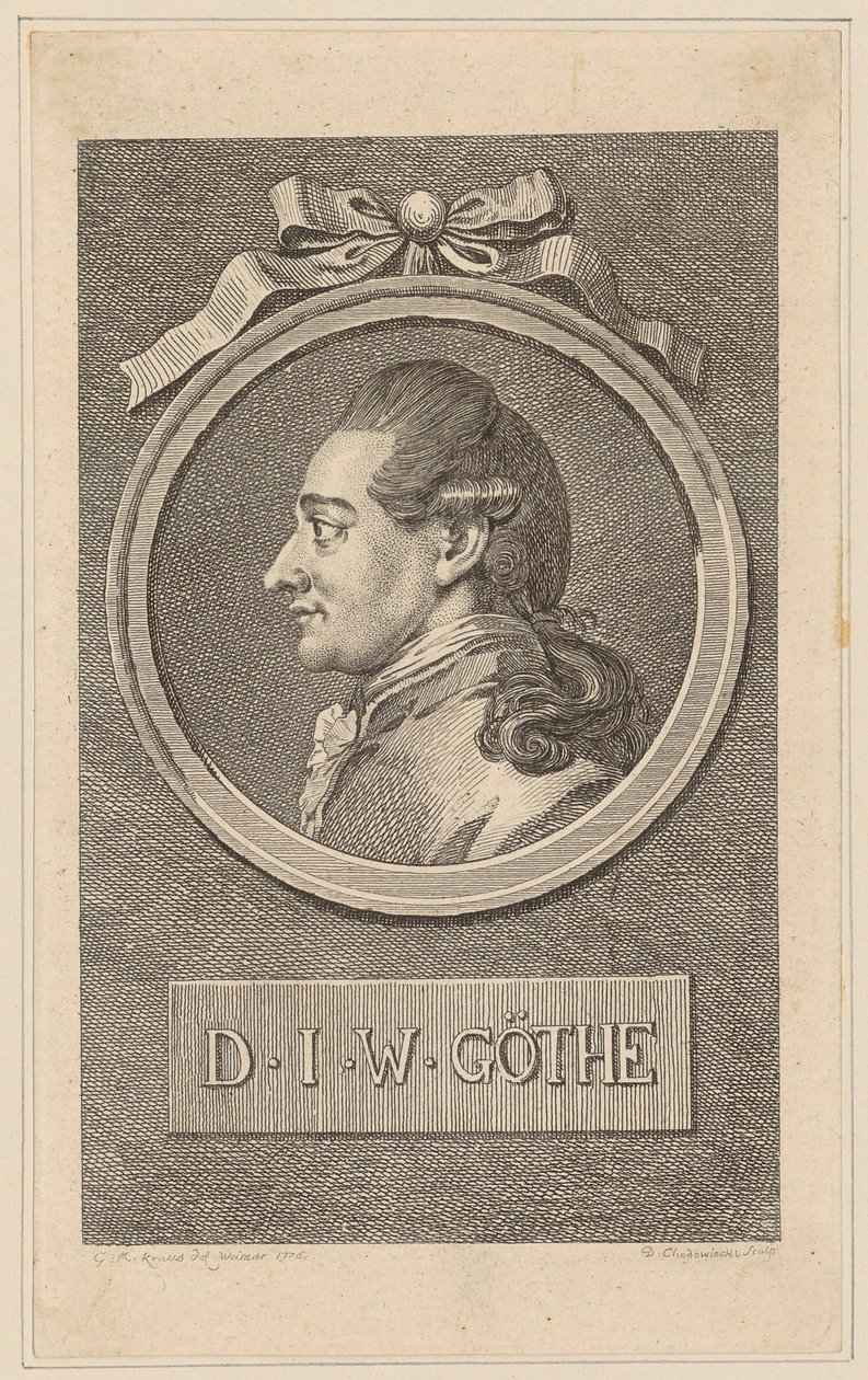 Porträt von Johann Wolfgang Goethe von Daniel Nikolaus Chodowiecki