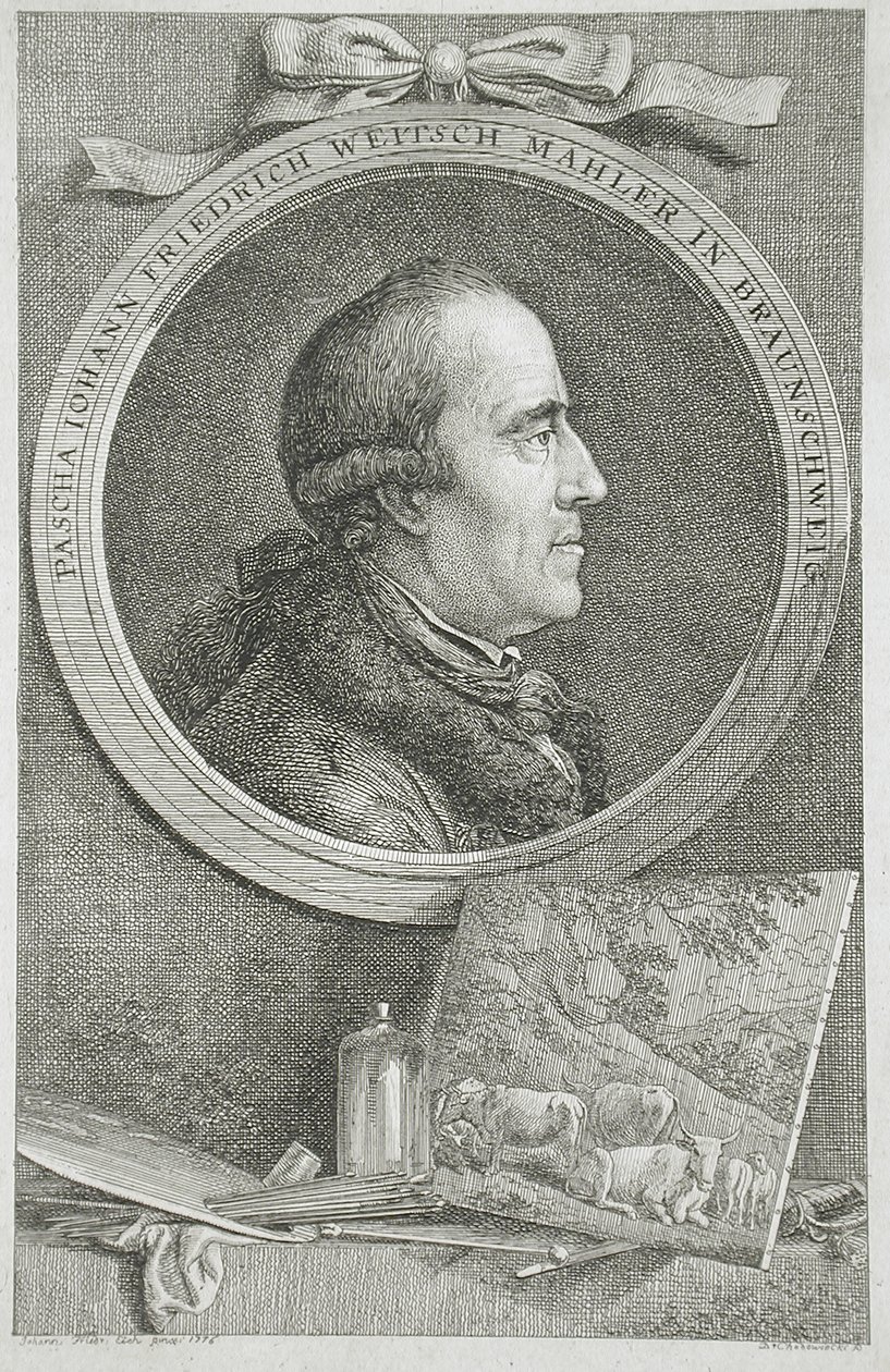 Porträt von Pascha Johann Friedeich Weitsch Mahler in Braunschweig von Daniel Nikolaus Chodowiecki