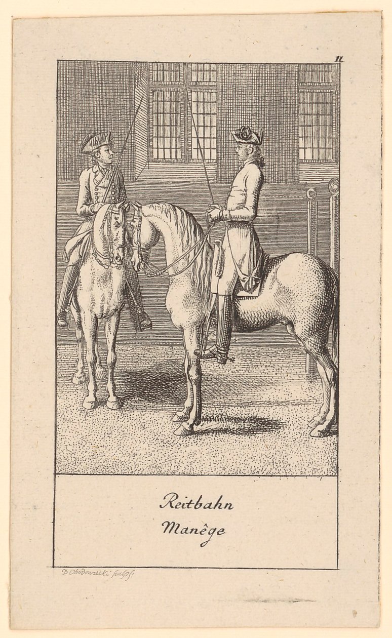 Reitbahn von Daniel Nikolaus Chodowiecki