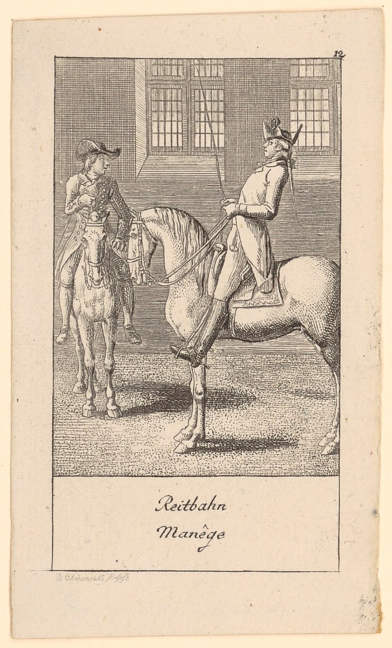 Reitbahn von Daniel Nikolaus Chodowiecki