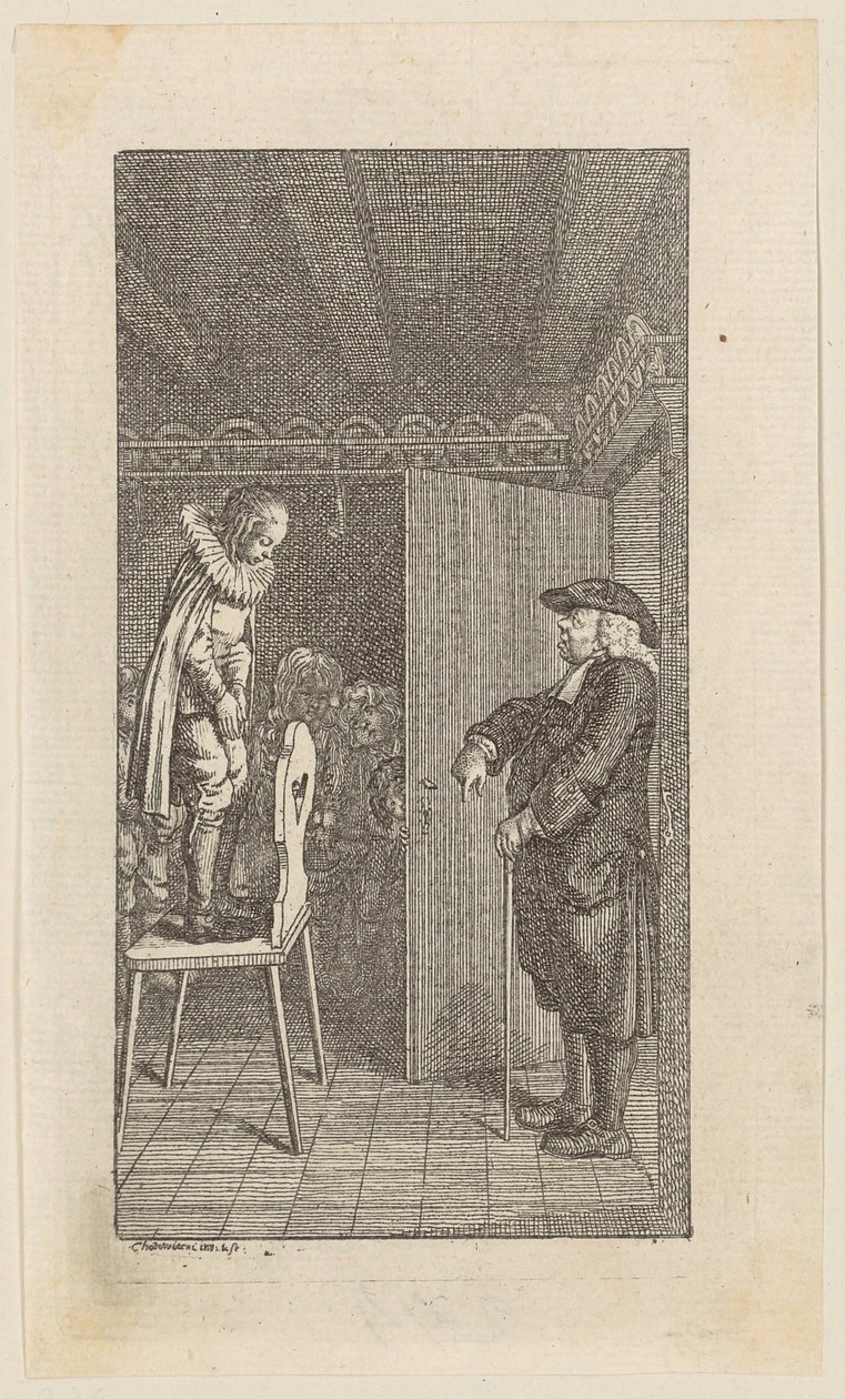 Titelkupfer zu "Heinrich Stillings Jünglingsjahre" von Daniel Nikolaus Chodowiecki