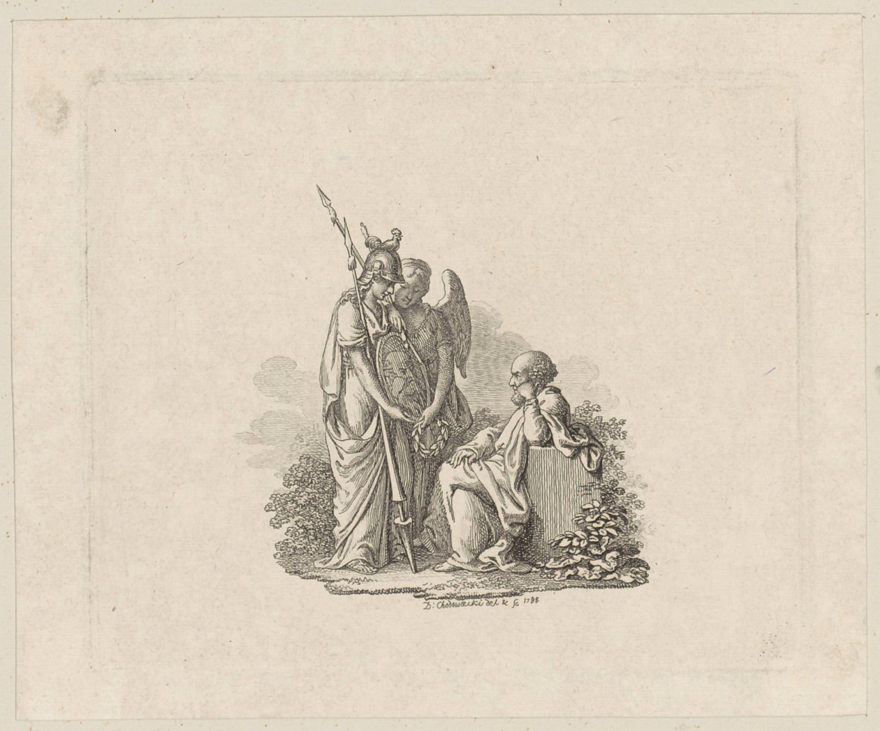 Titelvignette zu Lavaters "Menschenkenntnisse" von Daniel Nikolaus Chodowiecki