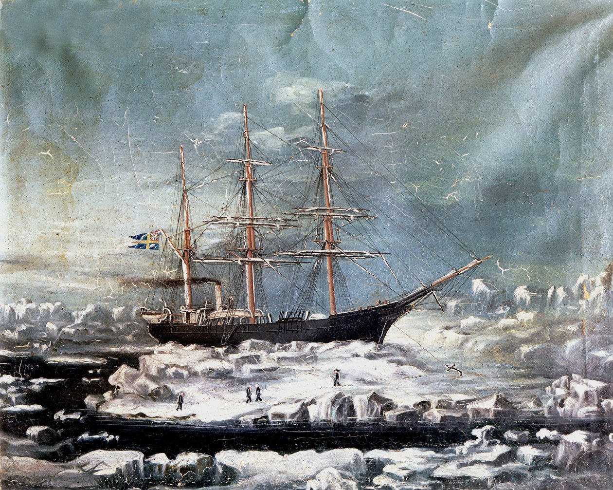 Das Schiff des finnischen Entdeckers Nils Adolf Erik, Baron Nordenskjöld, ca. 1880 von Danish School