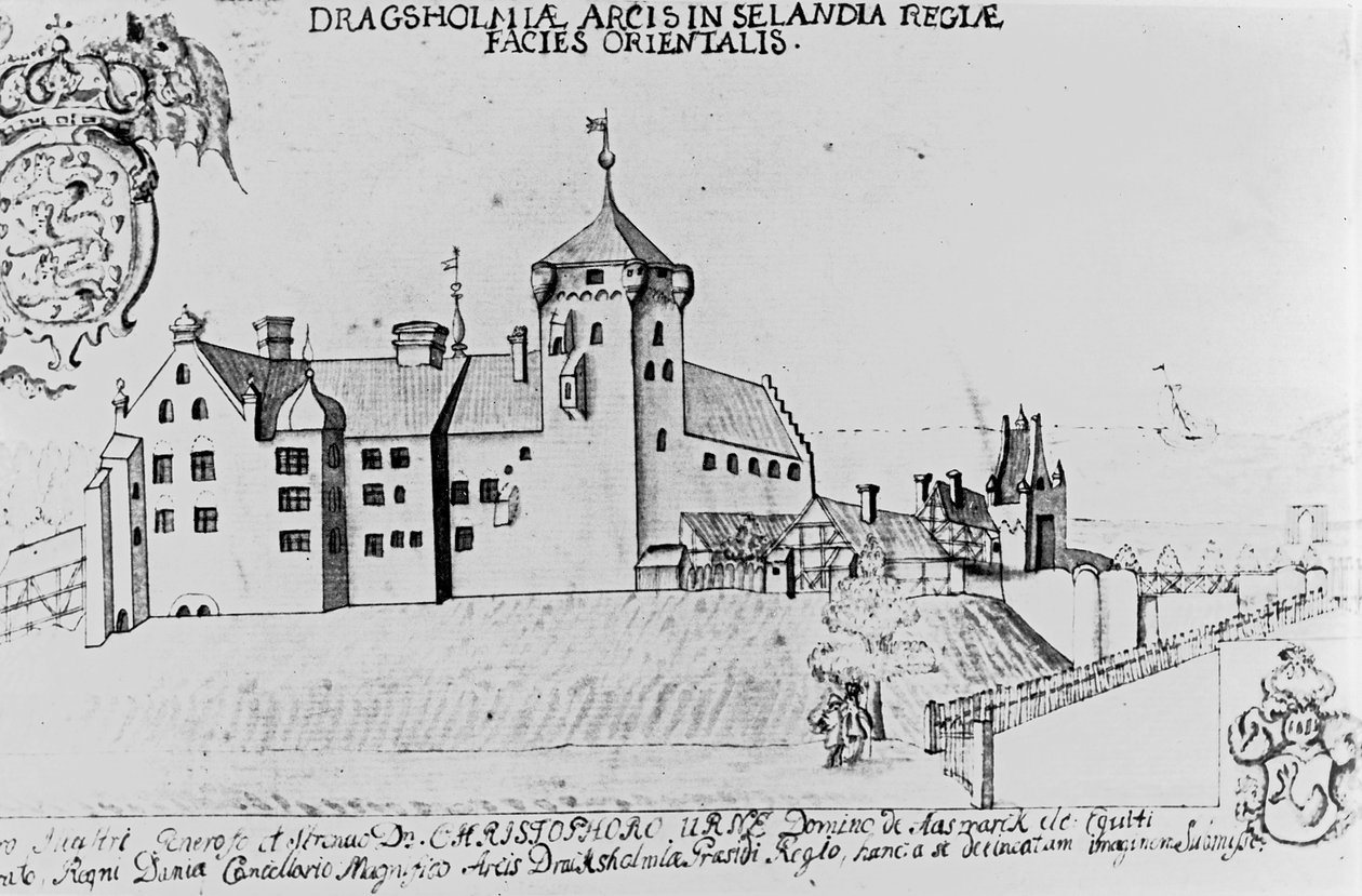 Dragsholm Castle, Seeland von Danish School