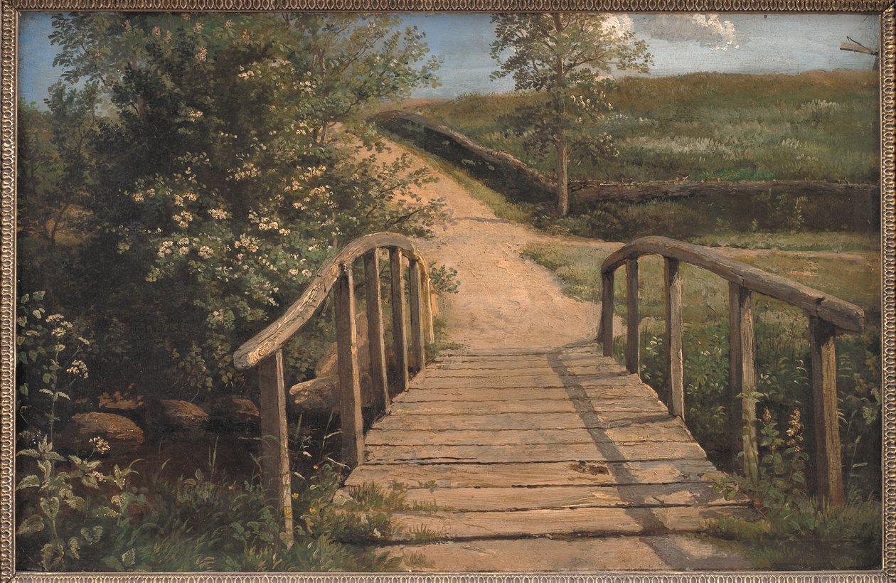 Brücke über einen Bach in Assens, Fünen von Dankvart Dreyer