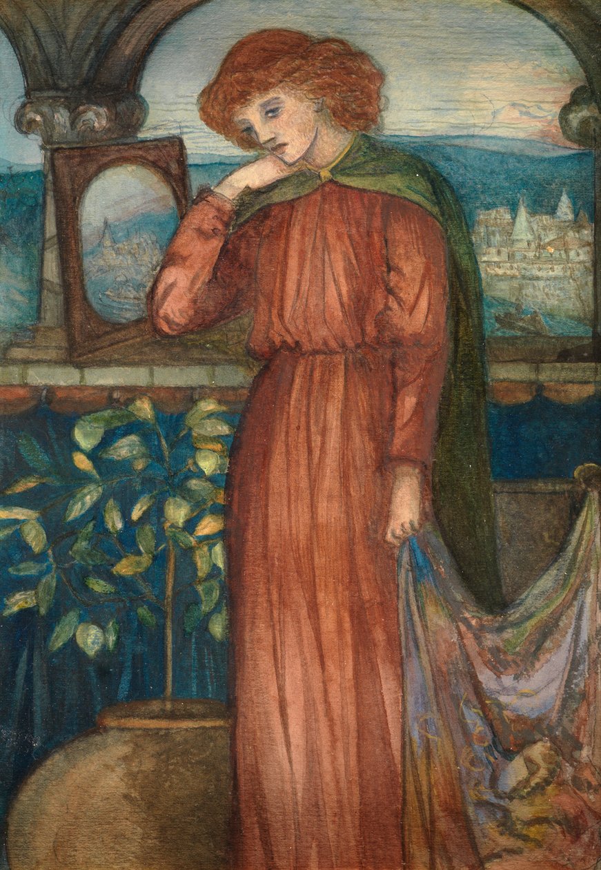 Die Dame von Shalott von Dante Gabriel Charles Rossetti