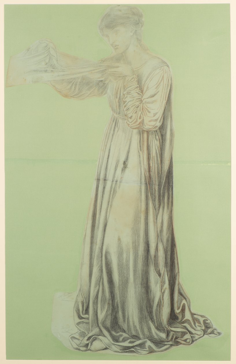 Eine Studie für Dantes Traum von Dante Gabriel Charles Rossetti