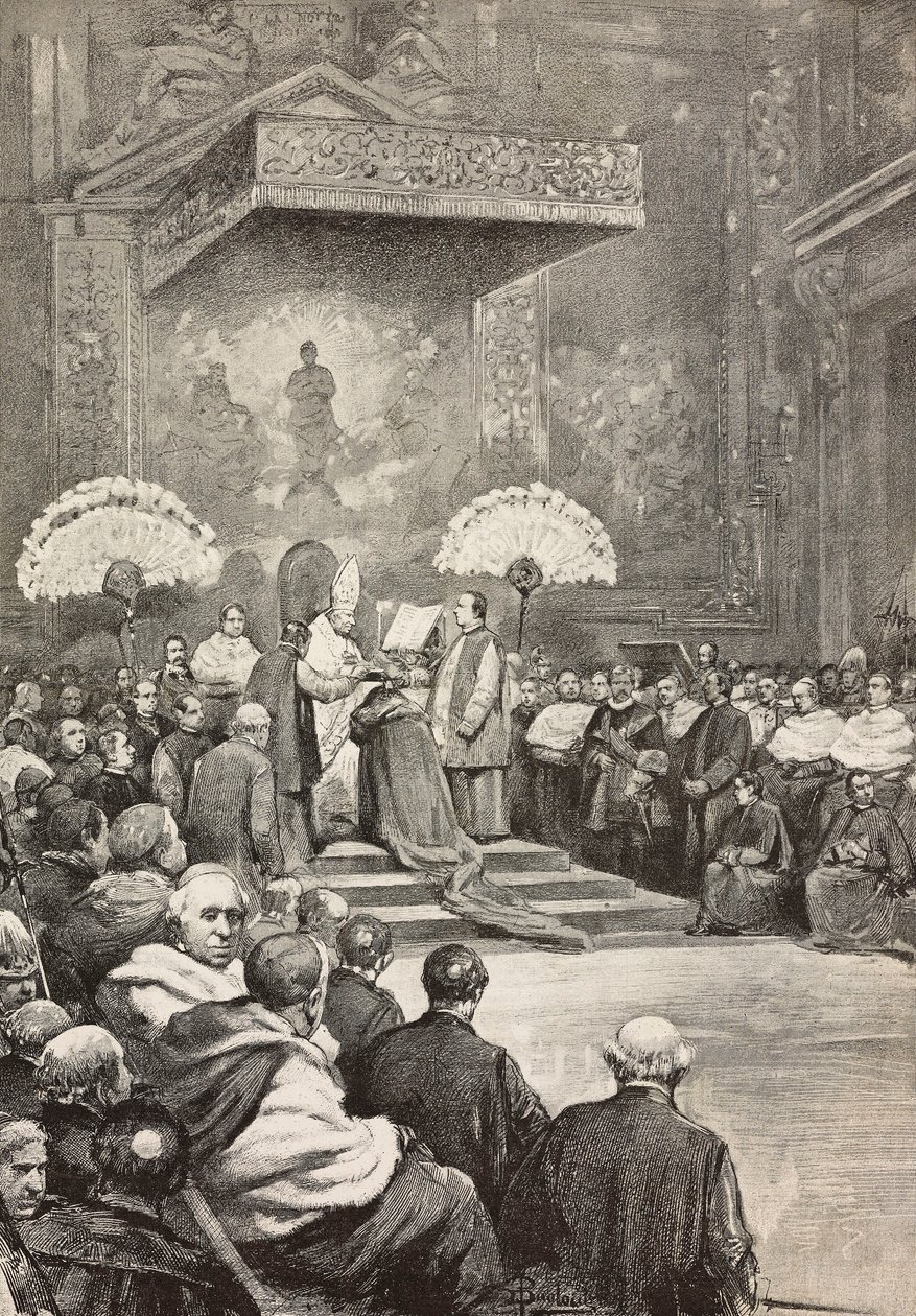 Konsistorium am 13. November, Papst Leo XIII, wo er neue Kardinäle ernannte, Vatikan von Dante Paolocci