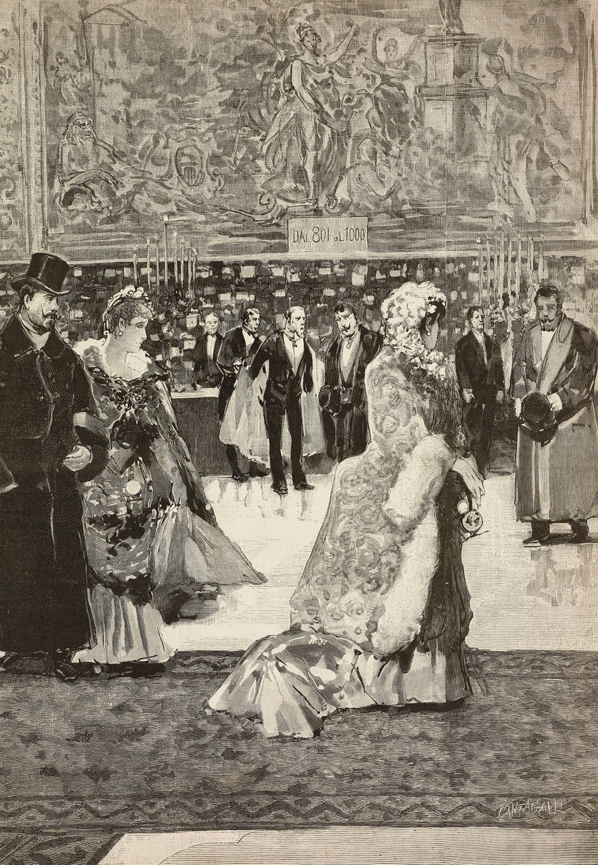 Kürassiersaal im Quirinal während einer Feier, Rom, Italien von Dante Paolocci