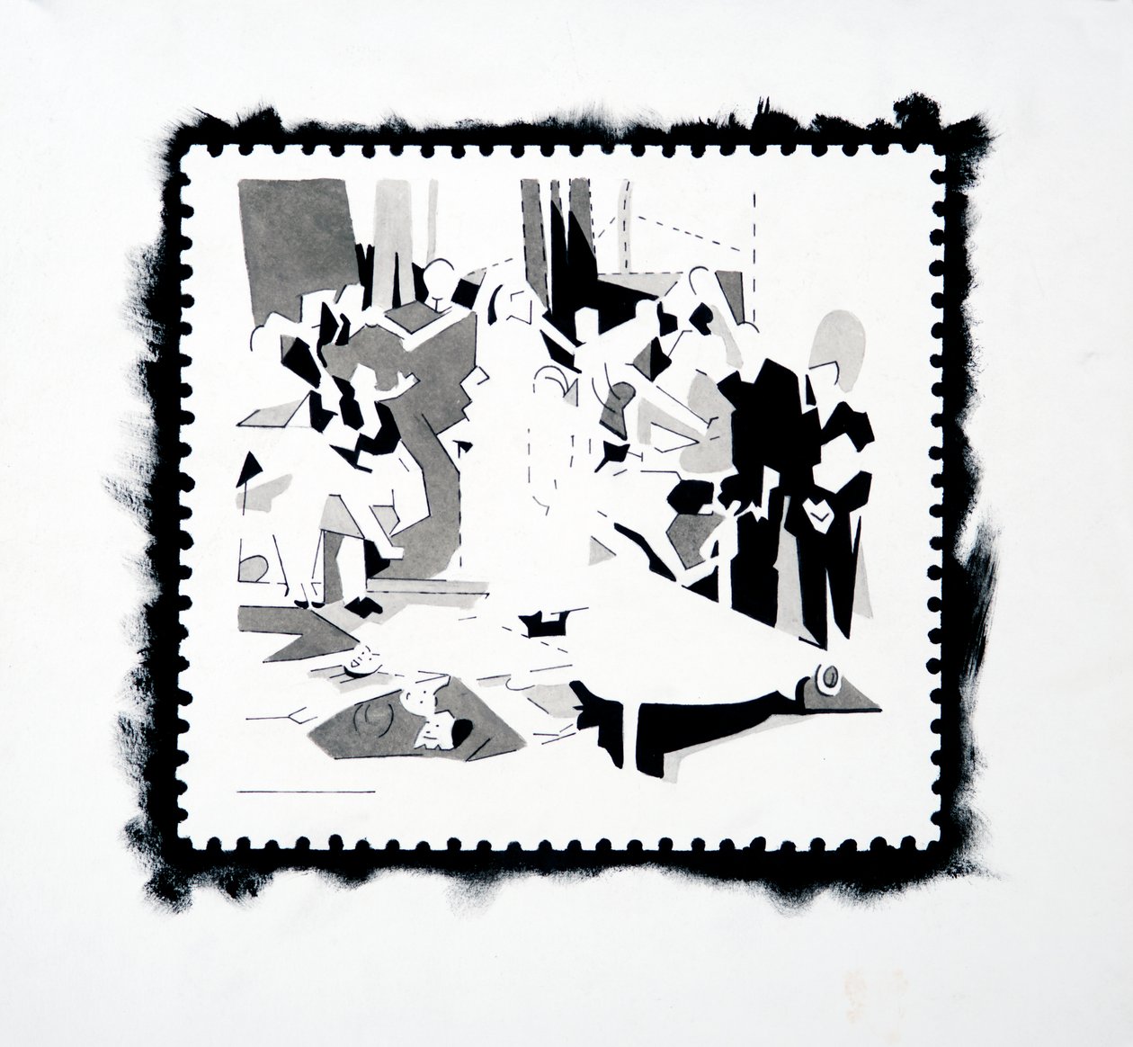 Fest des Pan (Briefmarkenstudie) von Darren Coffield