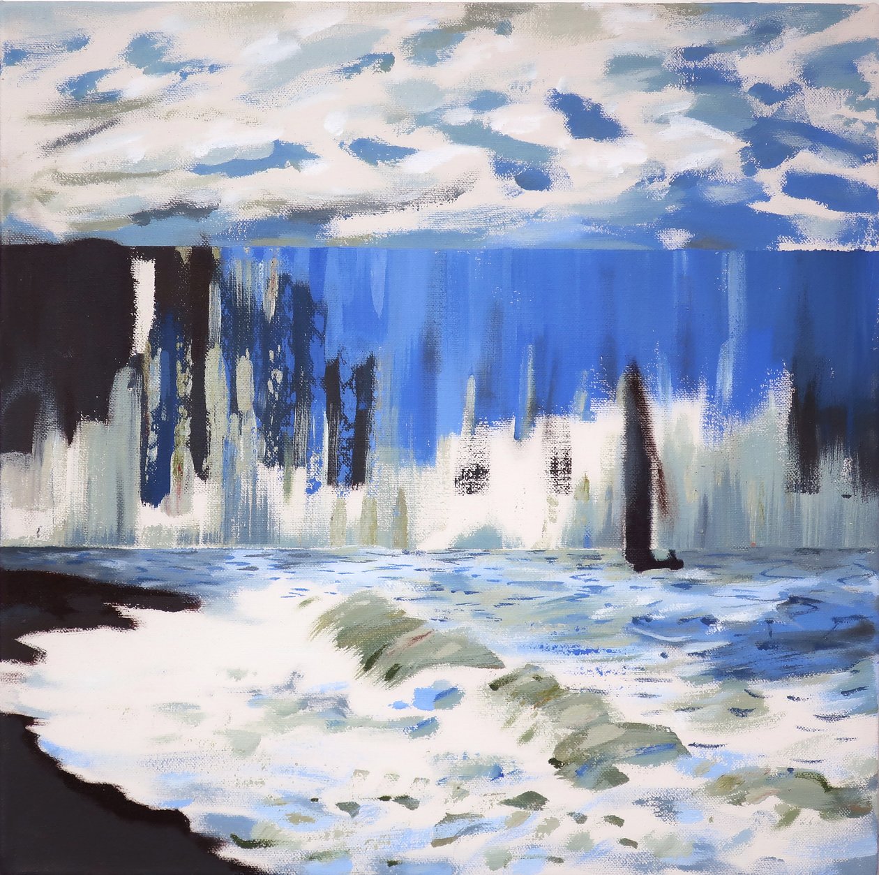 Das Meer bei Sainte-Adresse nach Monet, 2019 von Darren Coffield