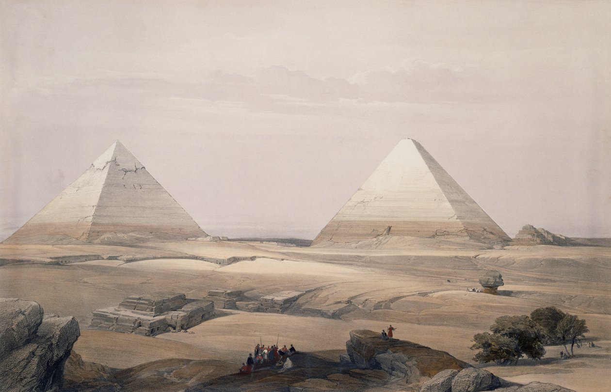 Die Pyramiden von Gizeh von David (after) Roberts