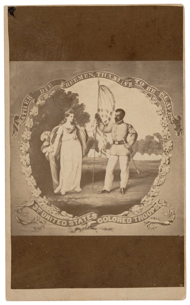 „Lieber als freie Menschen sterben, als als Sklaven leben“, ca. 1864 von David Bustill Bowser