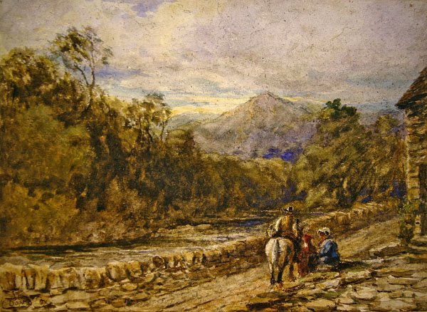 Auf dem Weg zum Markt von David Cox