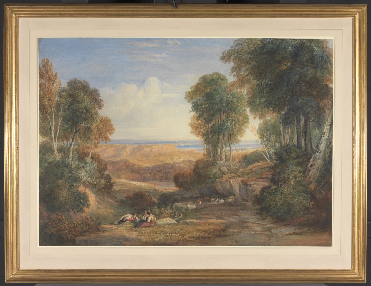 Die Mündung von Severn und Wye mit Chepstow in der Ferne von David Cox
