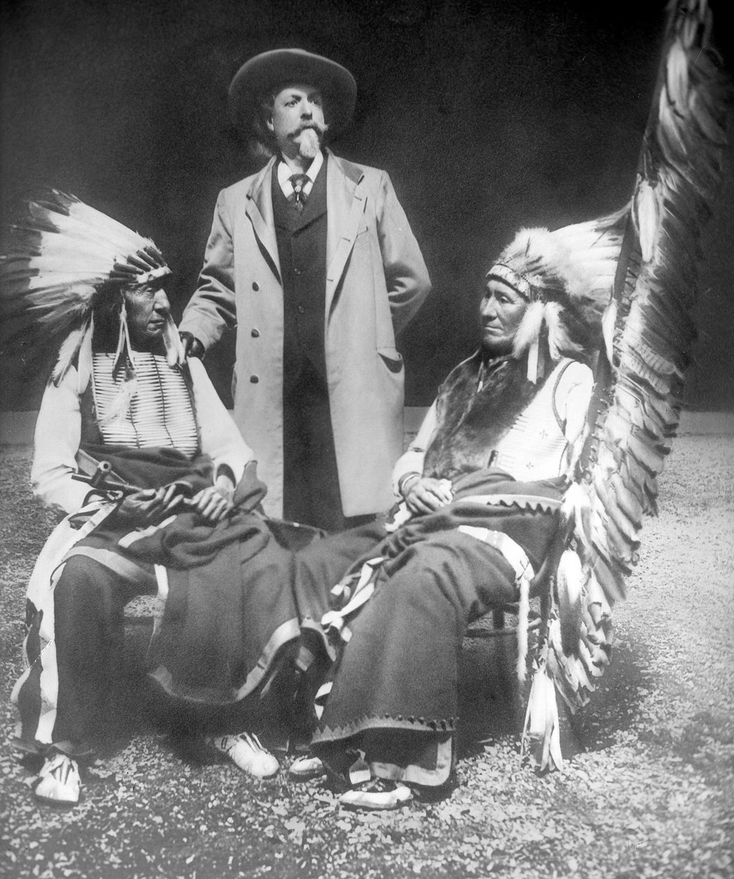 William F. Cody mit Red Cloud und American Horse von David Frances Barry