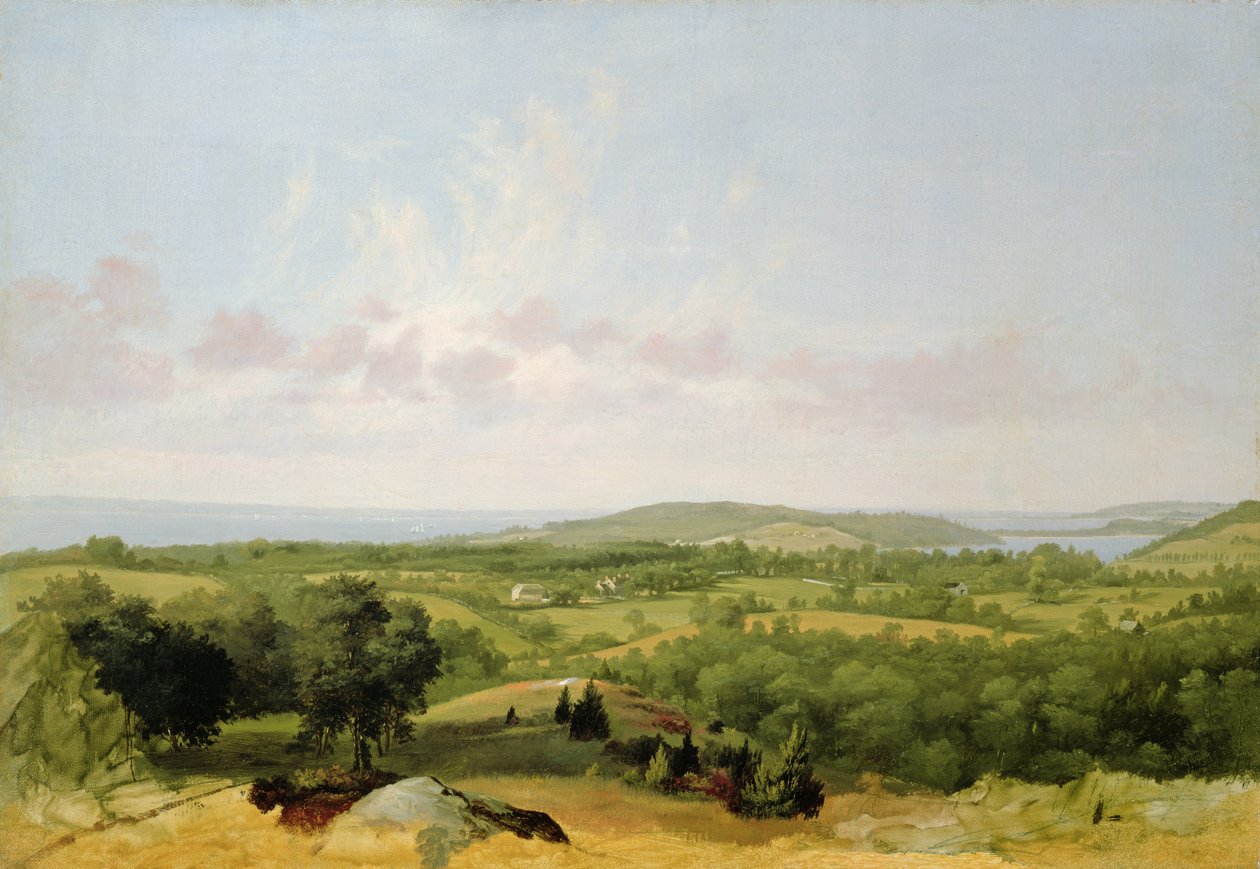 Blick auf die Narragansett Bay, nahe Warwick, Rhode Island von David Johnson