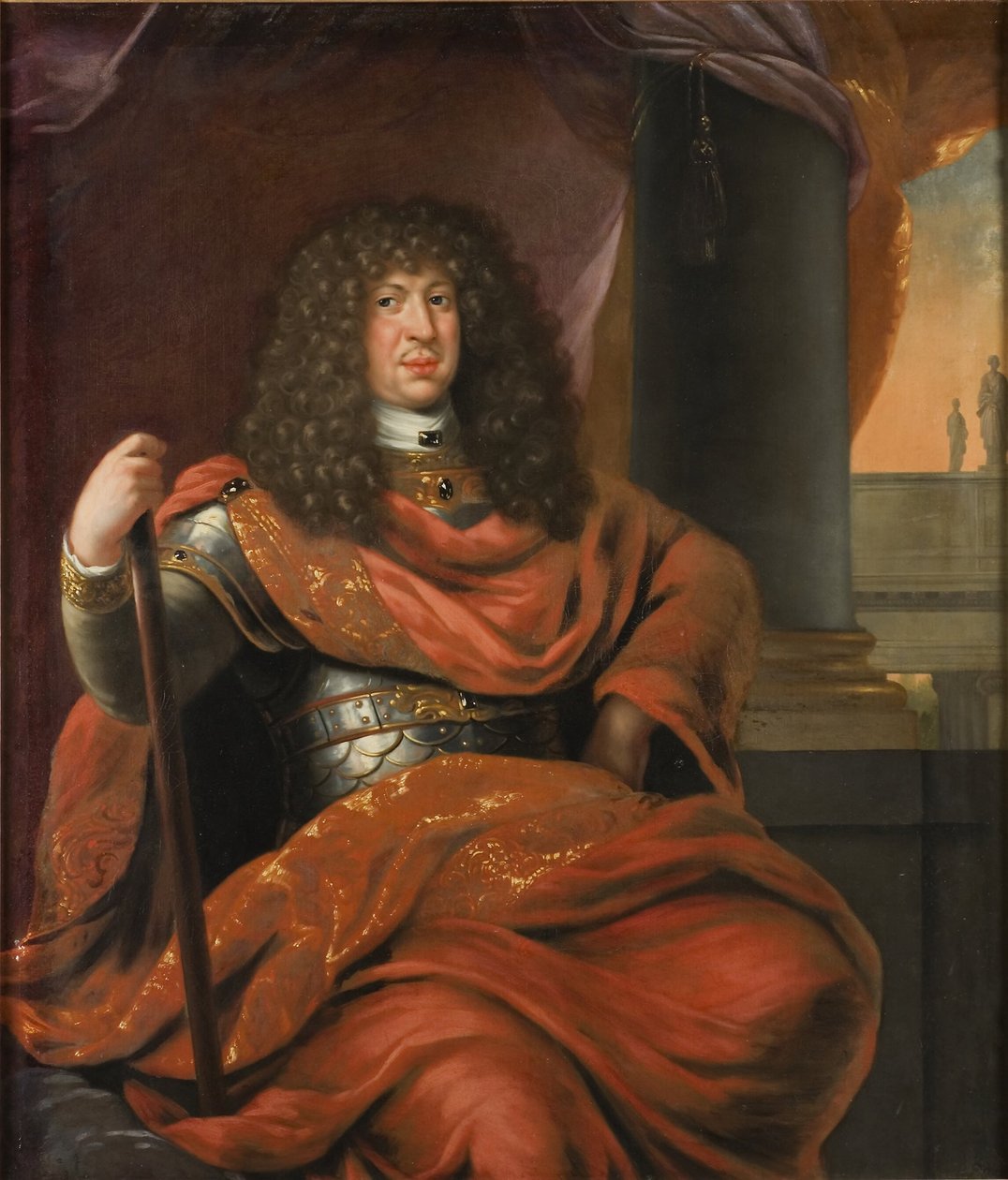 Kristian Albrekt (1641-1694), Herzog von Holstein-Gottorp, verheiratet mit Fredrika Amalia von Dänemark von David Klöcker Ehrenstrahl