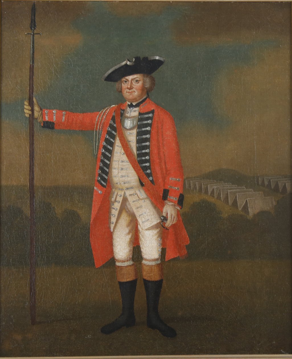 Porträt eines britischen Infanterieoffiziers, ca. 1740-50 von David Morier