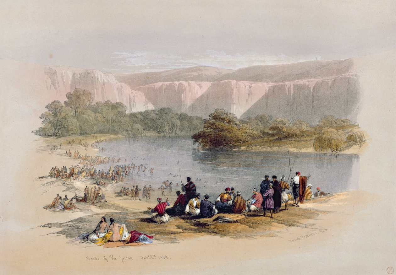 Ufer des Jordan, 2. April 1839, Platte 48 aus Band II von 