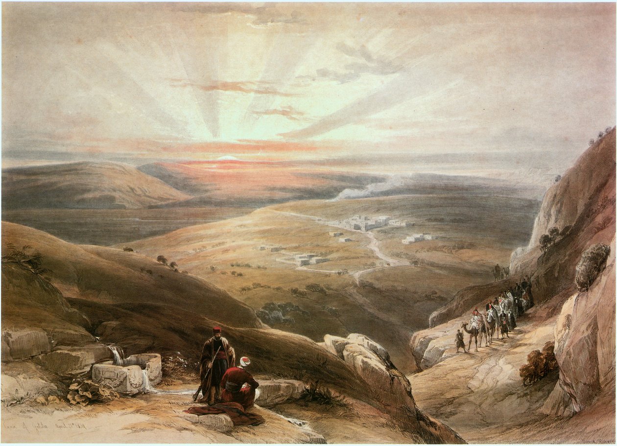 Kana, Galiläa, Israel (Gravur) von David Roberts