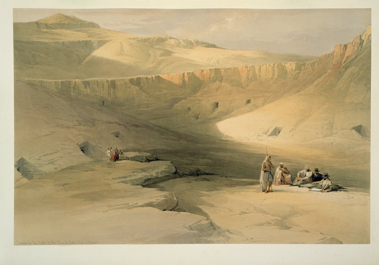 Eintritt ins Tal der Könige, Ägypten von David Roberts