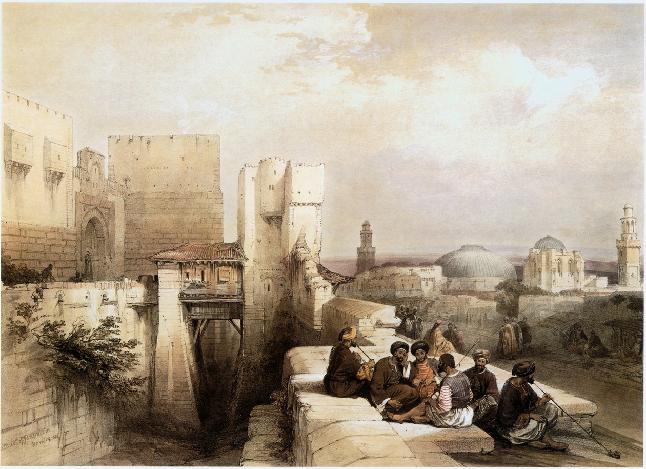 Im Heiligen Land: Jerusalem, Eingang zur Zitadelle (Gravur) von David Roberts