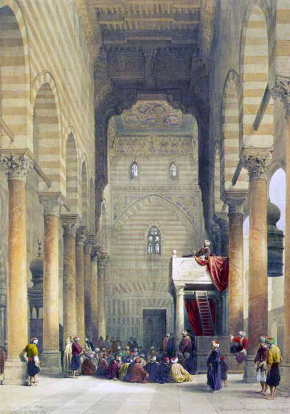 Innenraum der Moschee der Metwalys von David Roberts
